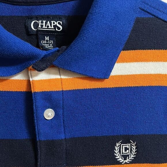 Chaps striped boys polo size 10/12 - Picture 2 of 4